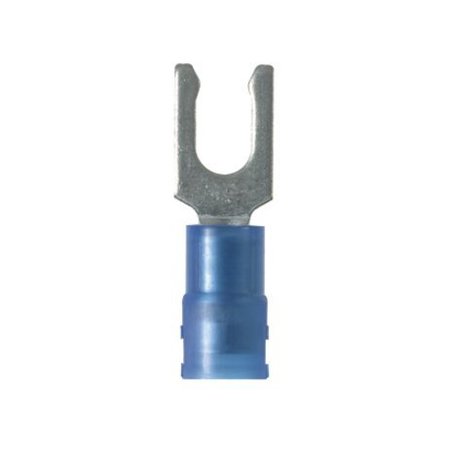 PANDUIT 18-14 AWG Nylon Locking Fork Terminal #8 Stud PK100, Max. Voltage: 600V PNF14-8LF-C